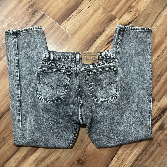 VTG Men’s Levi’s 505 Black Tab Acid Wash Jeans sz 30x30 - Picture 2 of 9